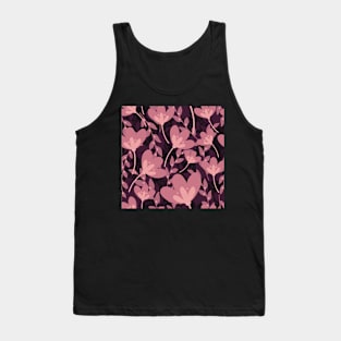 Pink flowers in modern pattern Tank Top